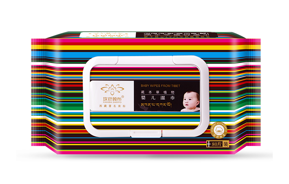 坎巴嘎布80片启封婴儿湿巾